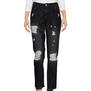 Silvian Heach stylish black jeans with round bead 🤎
